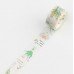 花瓶 燙金 紙膠帶