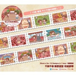千與千尋 郵票造型 和紙膠帶