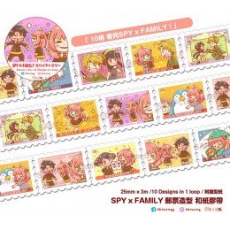 SPY X FAMILY 郵票造型 和紙膠帶