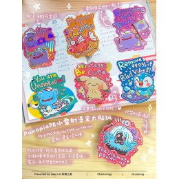 Pokemon Pokopia 防水雷射燙金大貼紙 全15種 Pokemon Pokopia 防水雷射燙金大貼紙 全15種